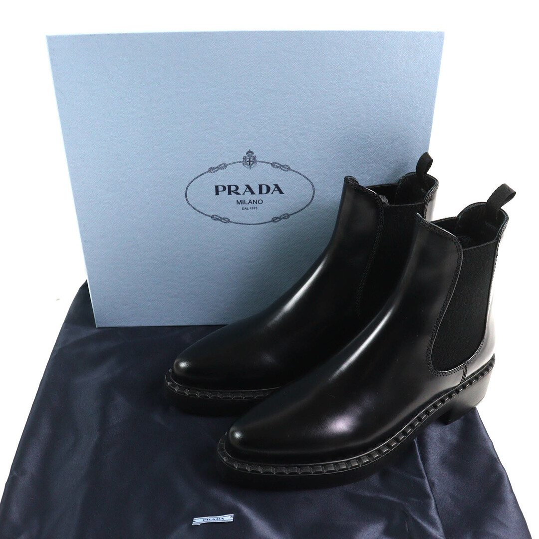 PRADA - 未使用品△PRADA プラダ チョコレート サイドゴア PRADA - 未使用品△PRADA プラダ チョコレート サイドゴア