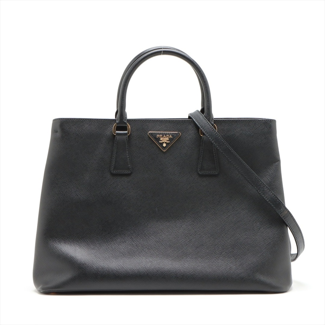 PRADA - 1円 美品 プラダ サフィアーノ レザー ガレリア 三角 PRADA - 1円 美品 プラダ サフィアーノ レザー ガレリア 三角