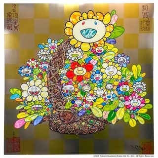 村上隆 パンダポスター パンダと子パンダとお花ボールの通販 by 村上隆 パンダポスター パンダと子パンダとお花ボールの通販 by