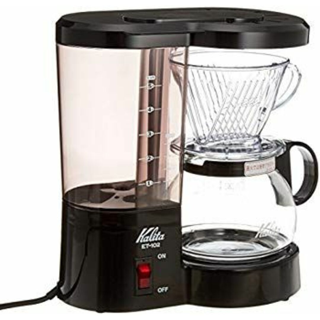 Kalita コーヒーメーカー ブラック ET-102 o7r6kf1 スマホ/家電/カメラの調理家電(コーヒーメーカー)の商品写真