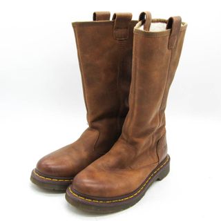 ドクターマーチン(Dr.Martens)のドクターマーチン ワークブーツ 裏ボア ブランド シューズ 靴 レディース 38サイズ ブラウン Dr.Martens(ブーツ)