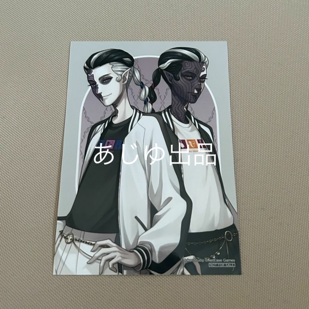 第五人格 arti-mate 特典ポストカード 白黒無常 エンタメ/ホビーのアニメグッズ(カード)の商品写真