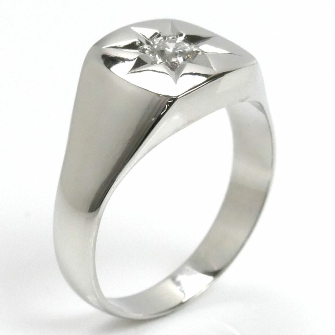 【値下げ】 リング・指輪 Pt900プラチナ ダイヤモンド0.25ct 14.3g 22号 プラチナ台