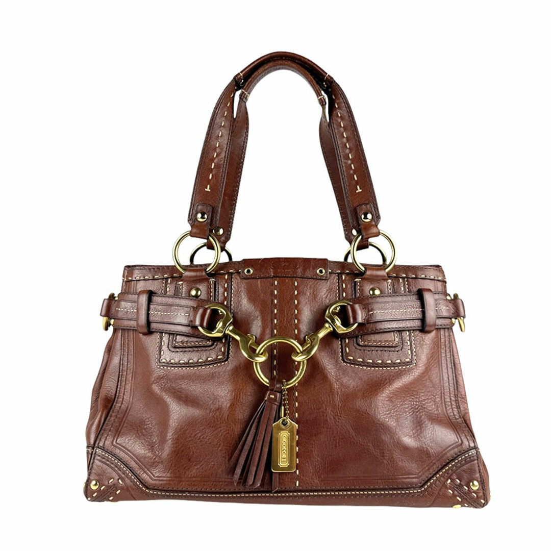 COACH - コーチ COACH ショルダーバッグ レザー ブラウン COACH - コーチ COACH ショルダーバッグ レザー ブラウン