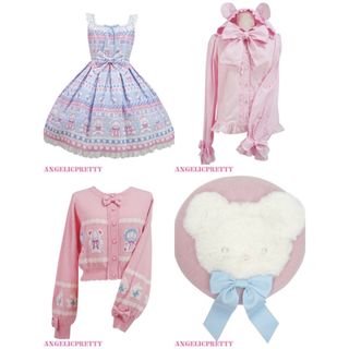 Angelic Pretty - Heart胸当て付きスカートカチューシャの通販 Angelic Pretty - Heart胸当て付きスカートカチューシャの通販