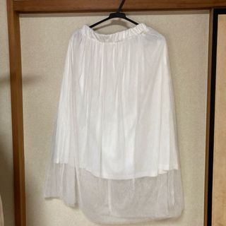 チュールレース　スカート(ロングスカート)