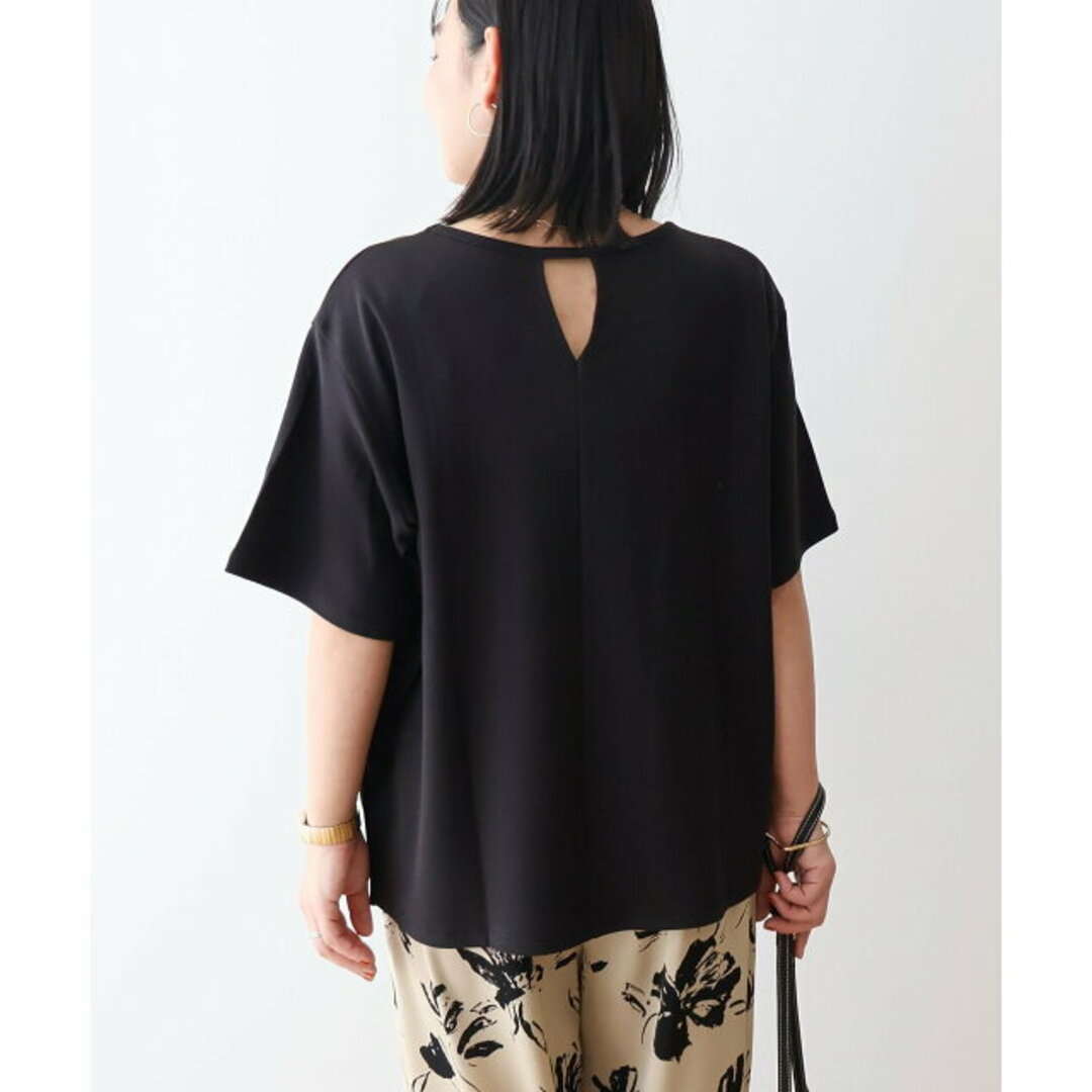 AMERICAN HOLIC(アメリカンホリック)の【ブラック】バックスリットTシャツ レディースのトップス(カットソー(長袖/七分))の商品写真