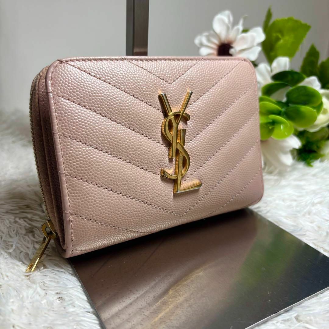 SAINT LAURENT - サンローラン 折り財布 カサンドラ ロゴ V SAINT LAURENT - サンローラン 折り財布 カサンドラ ロゴ V