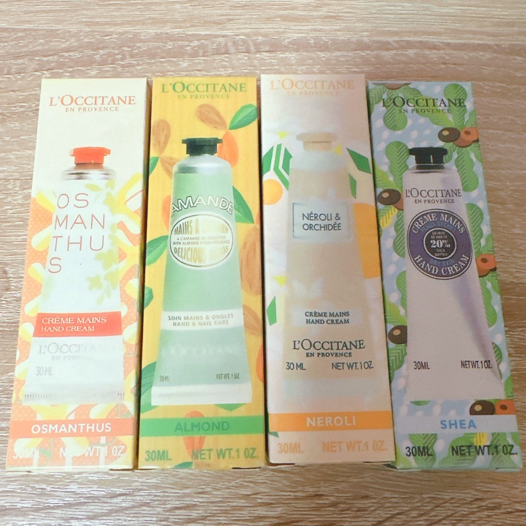 L'OCCITANE(ロクシタン)の【大人気・匿名配送】ロクシタン LOCCITAN ハンドクリーム4本セット コスメ/美容のボディケア(ハンドクリーム)の商品写真