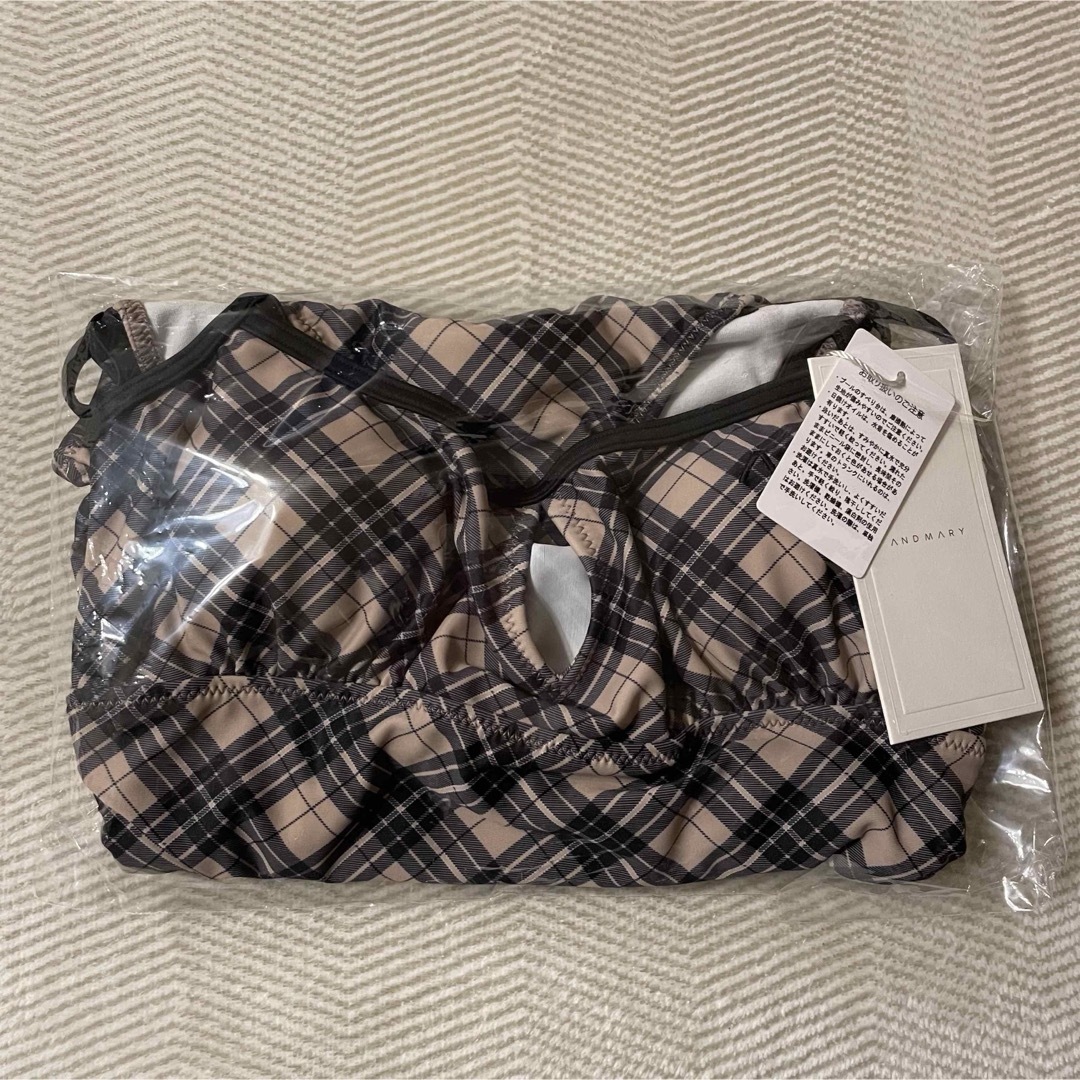 andmary Nadia check swimsuit 水着の通販 by もふもふ's shop andmary Nadia check swimsuit 水着の通販 by もふもふ's shop