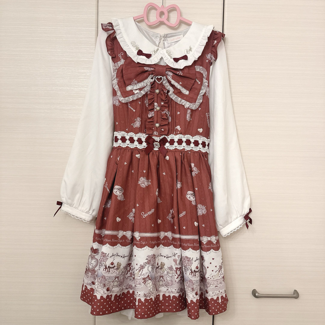LIZ LISA - LIZLISA Whip Bear Home Cafe柄ワンピースの通販 by LIZ LISA - LIZLISA Whip Bear Home Cafe柄ワンピースの通販 by