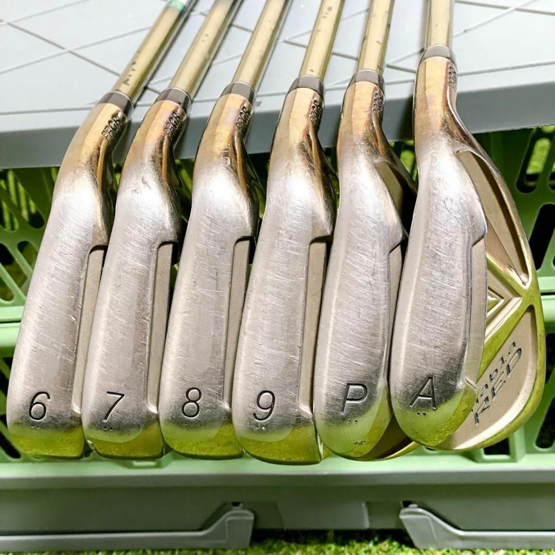 PRGR - PRGR iD nabla RED メンズゴルフ アイアン 6本セット PRGR - PRGR iD nabla RED メンズゴルフ アイアン 6本セット