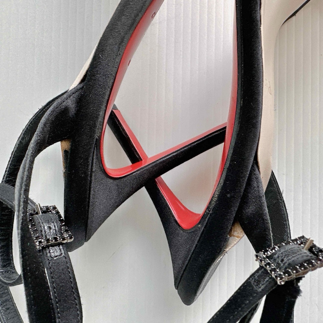 公式の店舗 Christian ストラップ ラインストーン装飾 ルブタン - Louboutin 靴