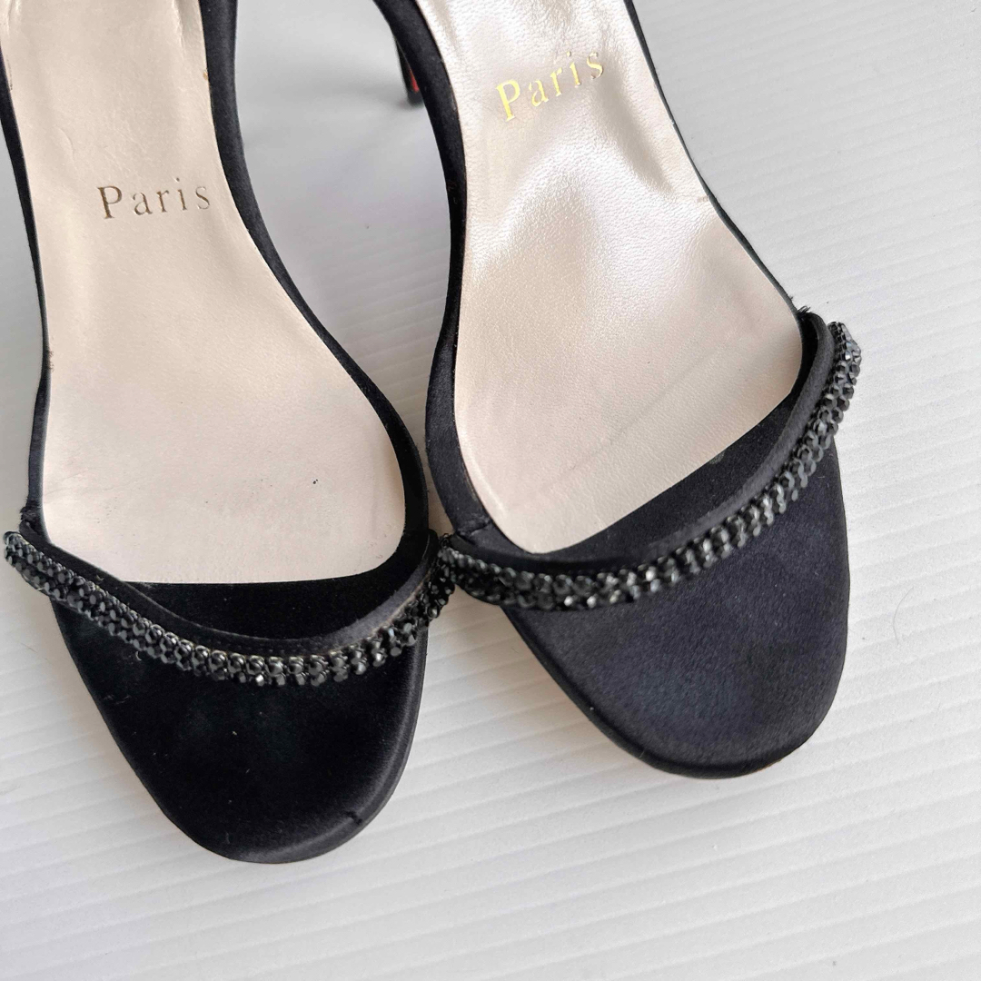 Christian Louboutin - ルブタン ラインストーン装飾 ストラップ Christian Louboutin - ルブタン ラインストーン装飾 ストラップ