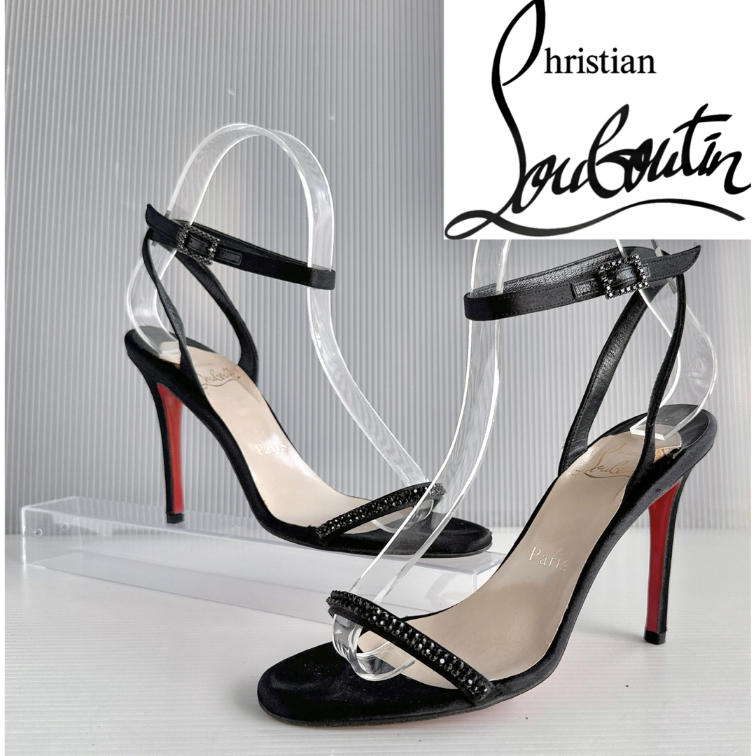 Christian Louboutin - ルブタン ラインストーン装飾 ストラップ Christian Louboutin - ルブタン ラインストーン装飾 ストラップ