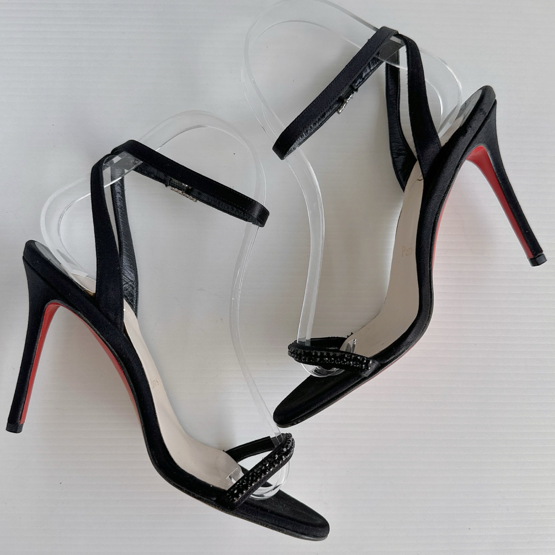 Christian Louboutin - ルブタン ラインストーン装飾 ストラップ Christian Louboutin - ルブタン ラインストーン装飾 ストラップ