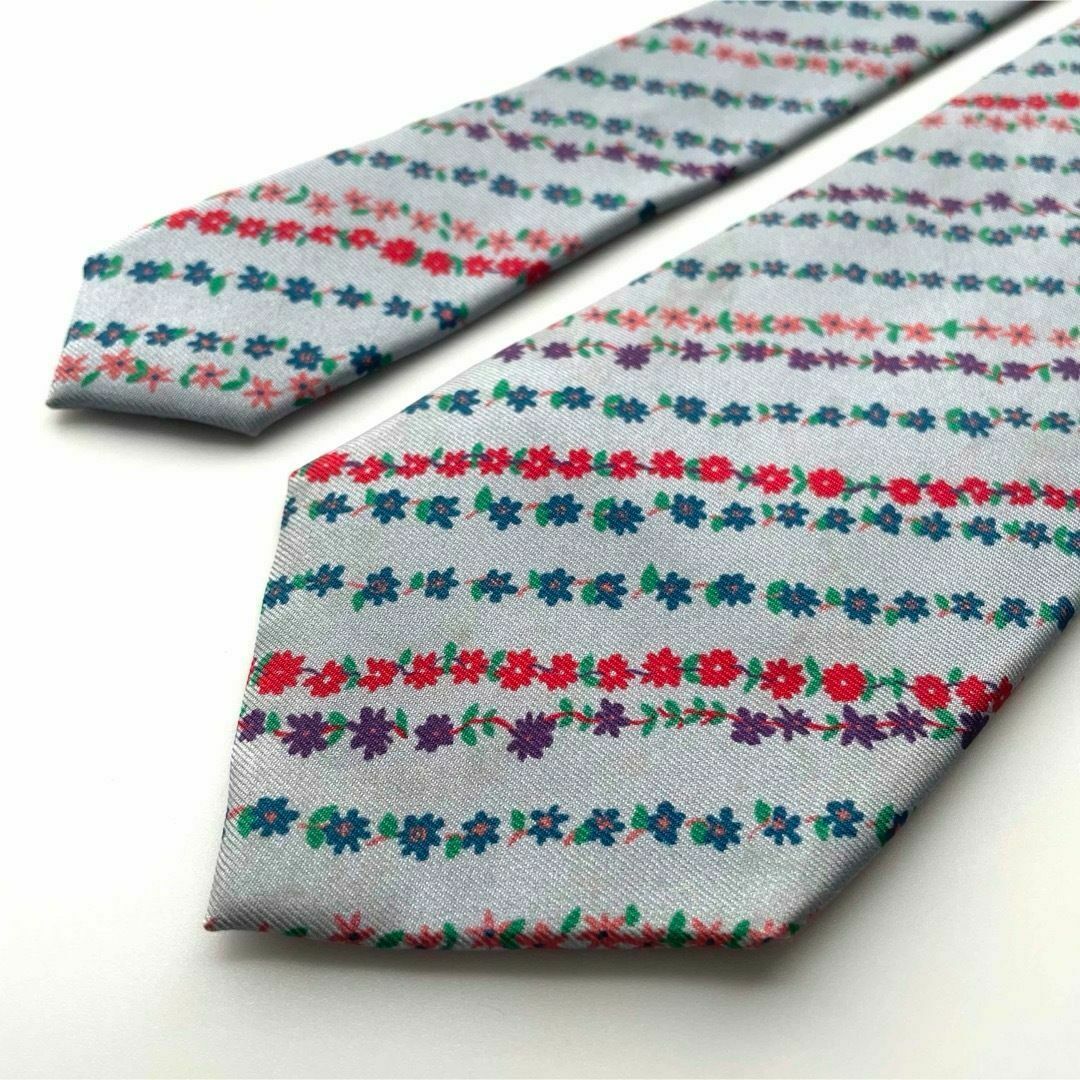 Paul Smith - ꧁美品꧂ ポールスミス ネクタイ 花柄 ストライプ Paul Smith - ꧁美品꧂ ポールスミス ネクタイ 花柄 ストライプ