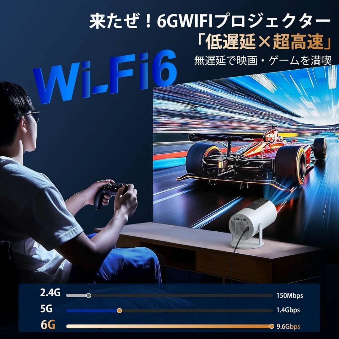 プロジェクター小型 | 新登場| 知能自動台形補正| 18000Lの通販
