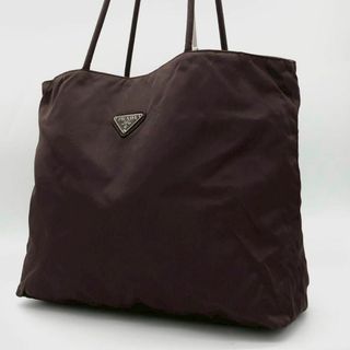 PRADA - 未使用に近い✨プラダ トートバッグ レザー ダーク PRADA - 未使用に近い✨プラダ トートバッグ レザー ダーク