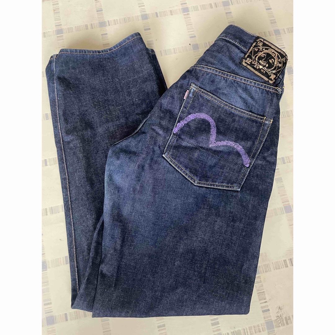 EVISU - エビス デニム 紫カモメの通販 by she|エヴィス EVISU - エビス デニム 紫カモメの通販 by she|エヴィス