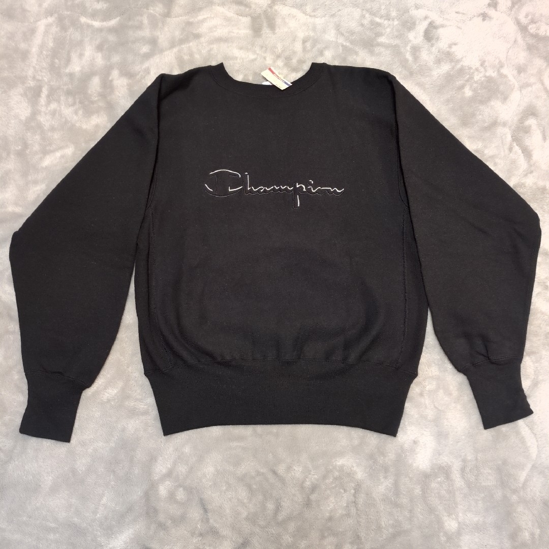 Champion - 希少 デッドストック 黒 90s USA製 M リバース Champion - 希少 デッドストック 黒 90s USA製 M リバース