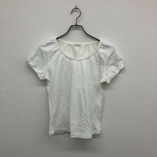 【a.v.v】アーヴェヴェ　白　半袖　シャツ　　レディース(カットソー(半袖/袖なし))