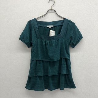 グローブ(grove)の【grove】グローブ　緑　M　 半袖　シャツ　レディース　新品(カットソー(半袖/袖なし))