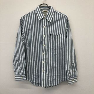 ティンバーランド(Timberland)の【Timberland】ティンバーランド　青　M　ストライプ　長袖　シャツ　レディース(シャツ/ブラウス(長袖/七分))