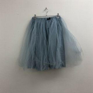 【Bilitis】ビリティス　水色　３６　チュールスカート　無地　シンプル　カジュアル　レディース(その他)