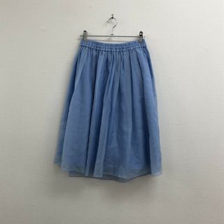 【Te chichi】テチチ　青系　M　フレアスカート　無地　シンプル　カジュアル　ボトムス(その他)
