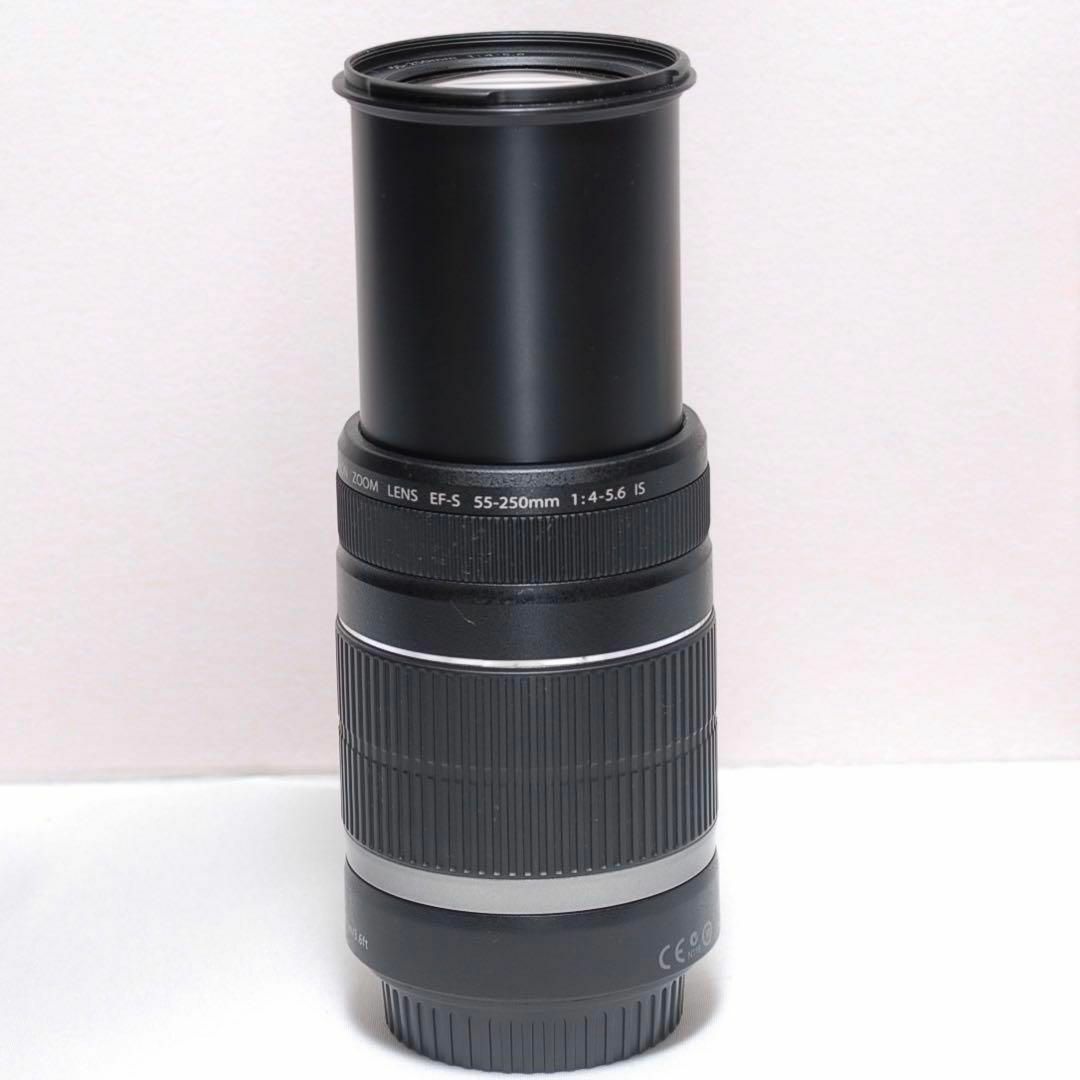 ✨美品✨キヤノン 望遠 EF-S 55-250mm IS 手振れ補正 フード付き ✨美品✨手振れ補正付✨Canon EF-S 55-250mm F4-5.6 IS - メルカリ