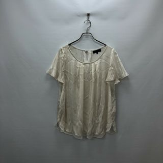 アンタイトル(UNTITLED)の【UNTITLED】 アンタイトル　レディース　カットソー　トップス　ホワイト系　半袖　サイズ44(カットソー(半袖/袖なし))