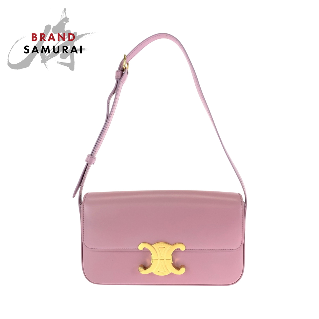 CELINE - 超美品 CELINE セリーヌ トリオンフ ピンク ゴールド CELINE - 超美品 CELINE セリーヌ トリオンフ ピンク ゴールド