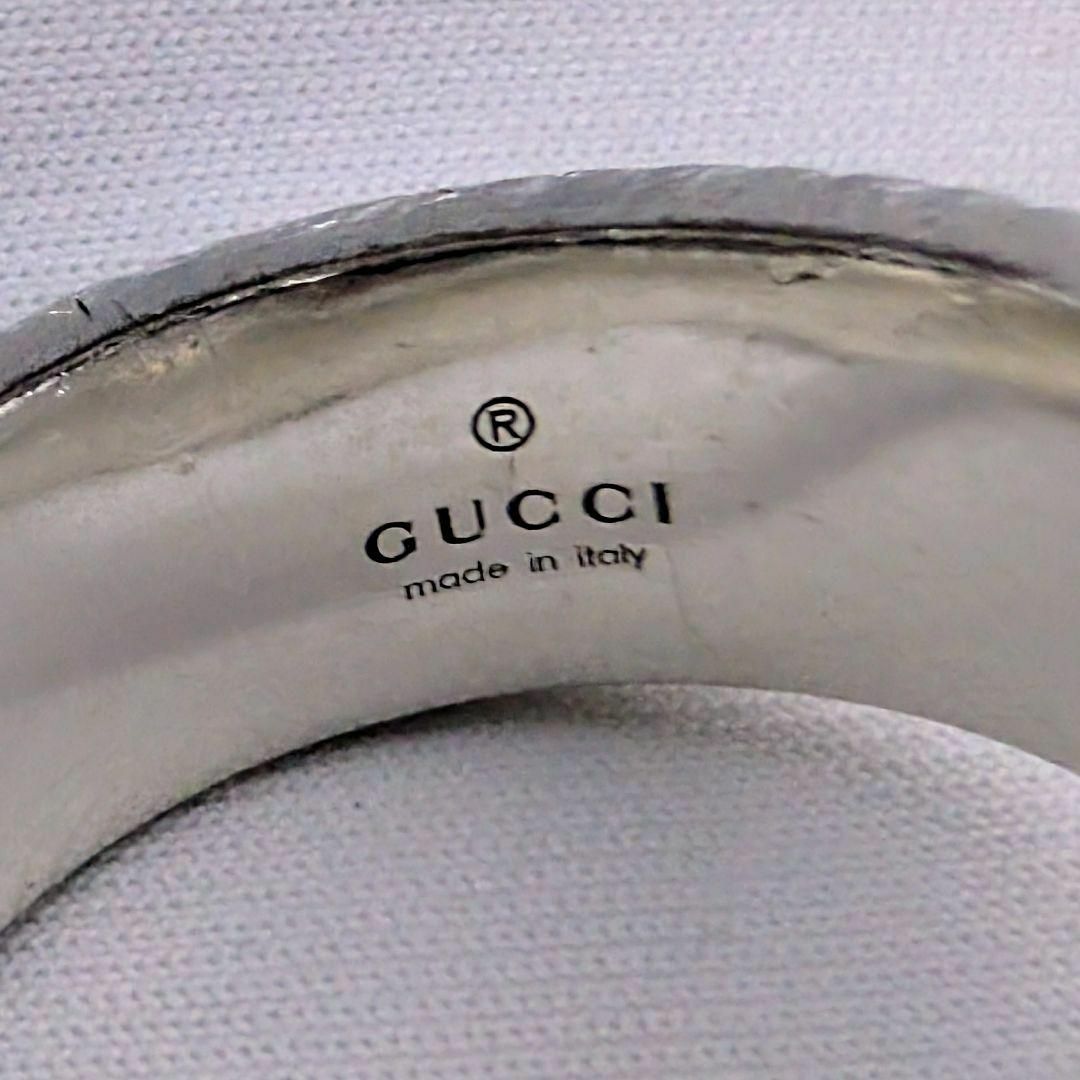 GUCCI - グッチ ダブルG GGマーモント リング シルバー 925 15号 GUCCI - グッチ ダブルG GGマーモント リング シルバー 925 15号