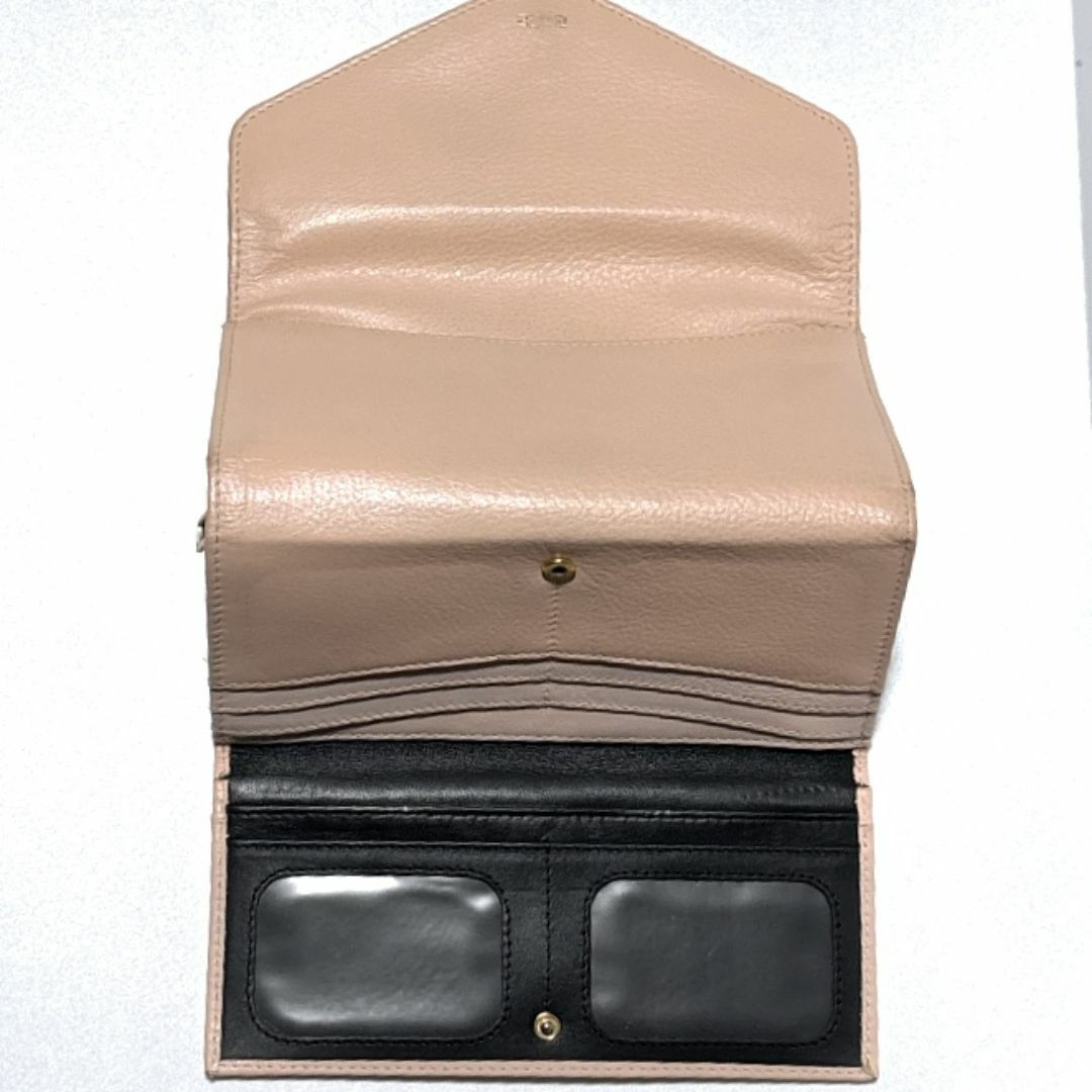 BREE(ブリー)のBREE 長財布 ブリー レザーロングウォレット 被せ ペールオレンジ レディースのファッション小物(財布)の商品写真