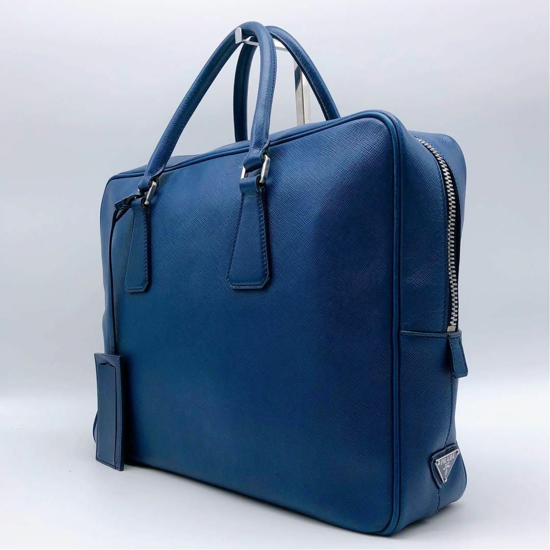 PRADA - 【美品】プラダ ビジネスバッグ 三角ロゴ オールレザー PRADA - 【美品】プラダ ビジネスバッグ 三角ロゴ オールレザー
