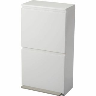 【数量限定】アスベル フタ付きゴミ箱 ペダル2段ワイド ニオイ漏れ防ぐ 40L (ごみ箱)