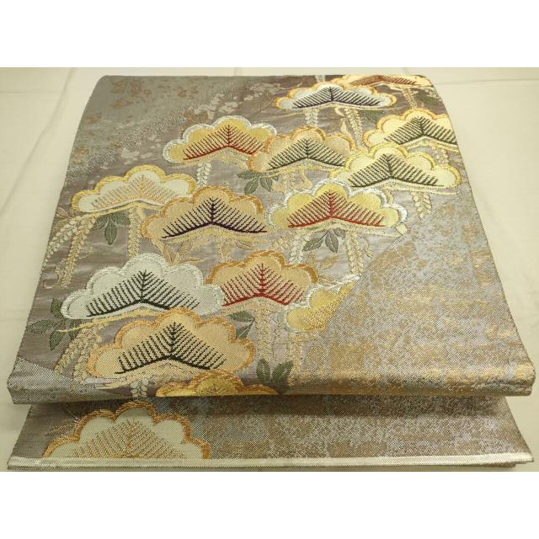 平和屋着物◎佐賀錦 六通柄袋帯 色紙松文 金銀糸 引箔 正絹 逸品 平和屋着物◎佐賀錦 六通柄袋帯 色紙松文 金銀糸 引箔 正絹 逸品