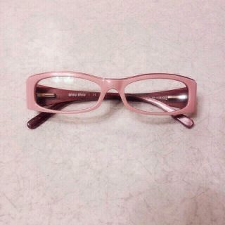 ミュウミュウ(MIU MIU)の♥︎miumiuピンクだてめがね♥︎(サングラス/メガネ)
