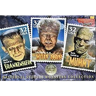 ユニバーサルスタジオ モンスターズコレクション ドール人形 3体セット(フランケンシュタイン・オオカミ男・ミイラ男)(その他)