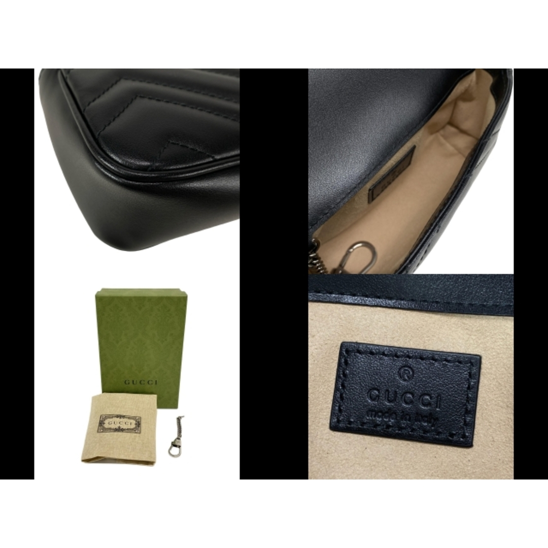 GUCCI - GUCCI(グッチ) ショルダーバッグ GGマーモント GUCCI - GUCCI(グッチ) ショルダーバッグ GGマーモント