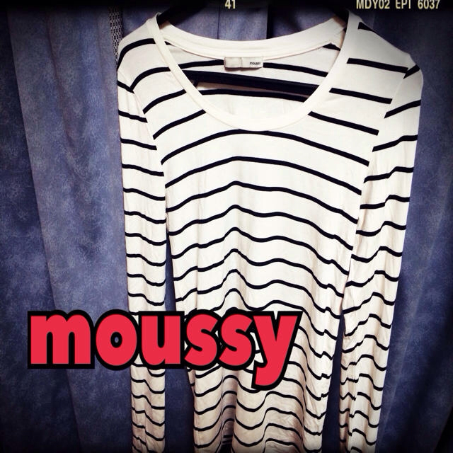 moussy(マウジー)のmoussyボーダーT＆AZULシャツ♡ レディースのトップス(Tシャツ(長袖/七分))の商品写真