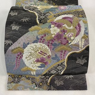 袋帯 美品 逸品 六通 正絹 【中古】