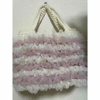 ハンドバッグ フリル ハンドメイド(ハンドバッグ)
