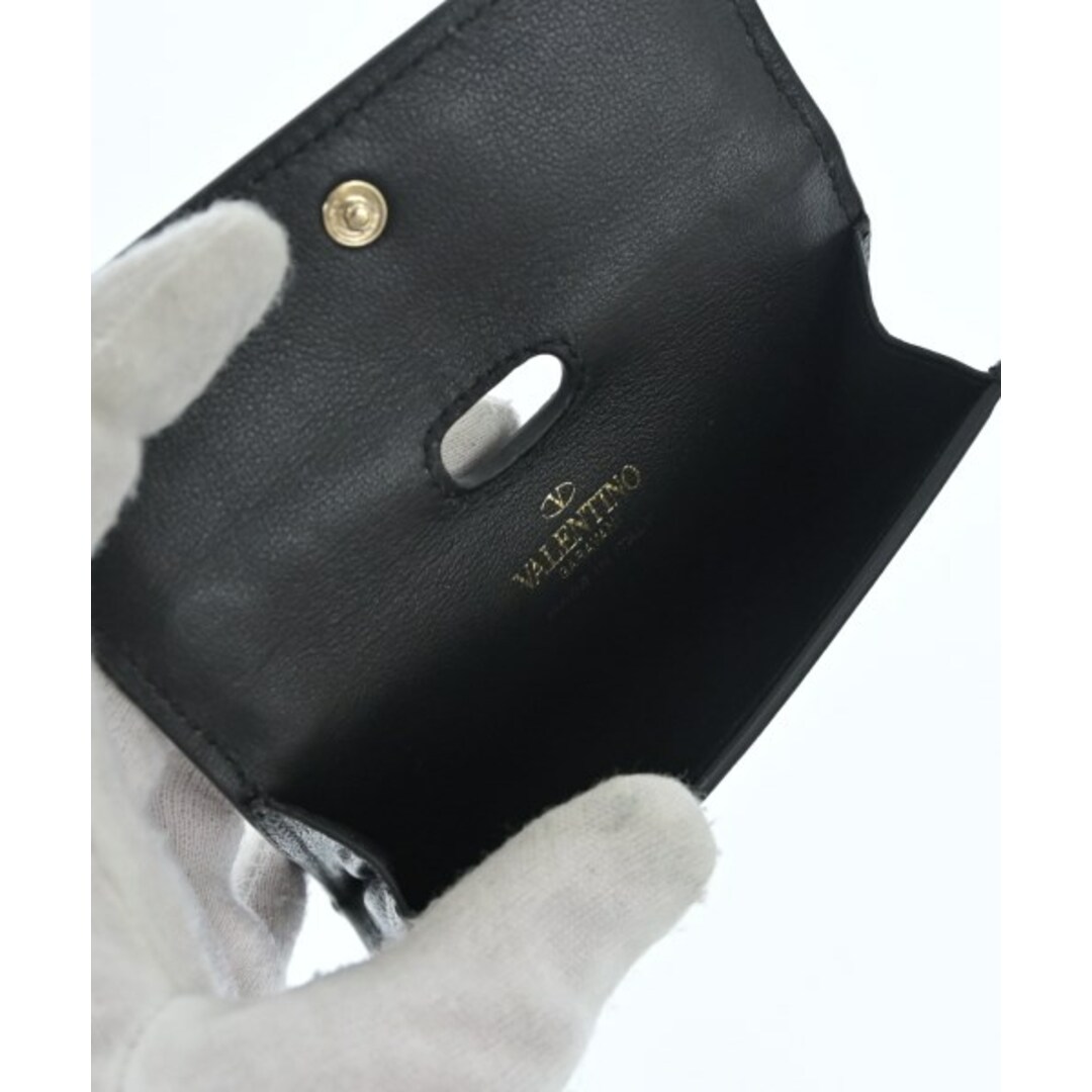 VALENTINO - VALENTINO ヴァレンティノ 財布・コインケース - 黒 VALENTINO - VALENTINO ヴァレンティノ 財布・コインケース - 黒