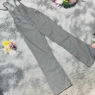 NICE CLAUP - 【NICE CLAUP】ギンガムチェック柄　オーバーオール　サロペットパンツ