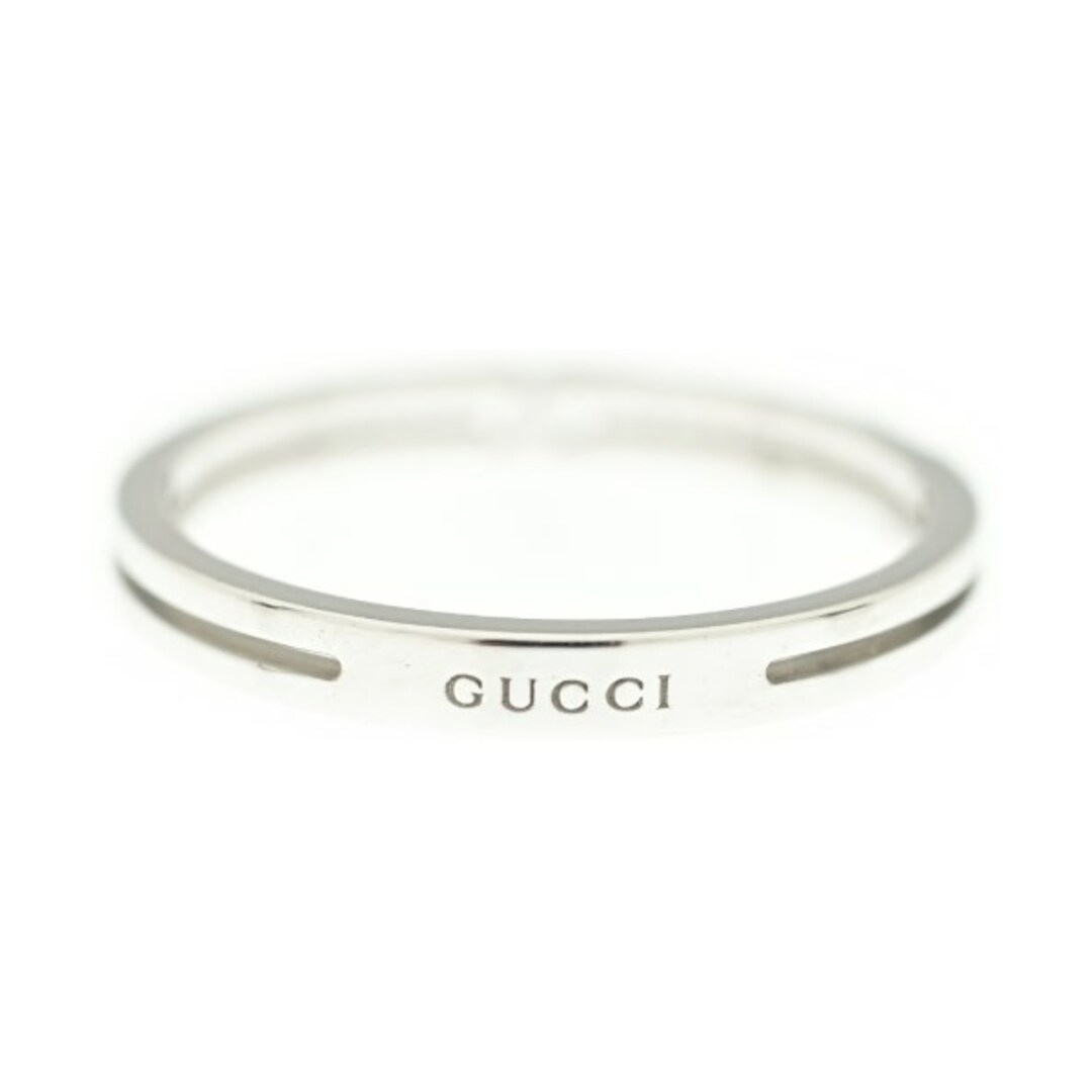 GUCCI - GUCCI グッチ リング 11 K18WG 【古着】【中古】の通販 GUCCI - GUCCI グッチ リング 11 K18WG 【古着】【中古】の通販