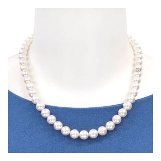 MIKIMOTO - ミキモト パール ネックレス 雪の結晶 シルバー MIKIMOTO - ミキモト パール ネックレス 雪の結晶 シルバー