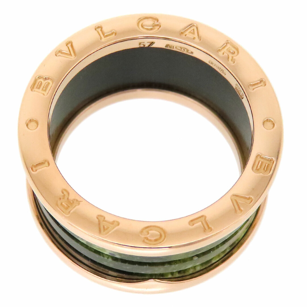 最安 BVLGARI - ブルガリ ビーゼロワン ボーエナイト リング M #57 ホワイトゴールド