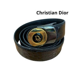 Christian Dior - Christian Dior CDバックル レザー ベルトの Christian Dior - Christian Dior CDバックル レザー ベルトの